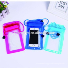kinds color pvc waterproof bag for mobile phone